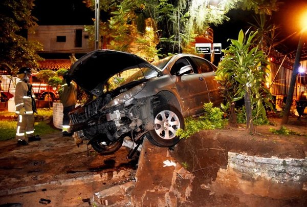 Brasileño irrumpió con su auto en la Catedral sanlorenzana - Edicion Impresa - ABC Color