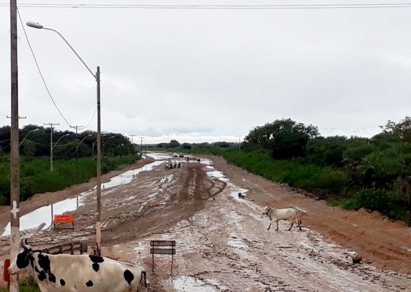 Ruta a Alberdi está inundada - Edicion Impresa - ABC Color