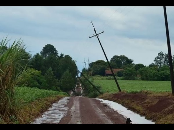 Tormentas dejaron sin energía eléctrica a localidades de Itapúa