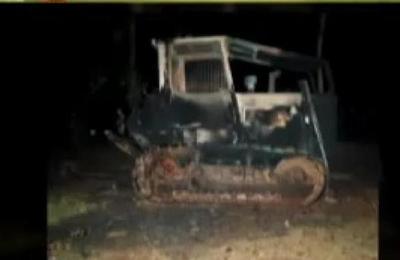 Incendian maquinaria en estancia del norte del país  - C9N