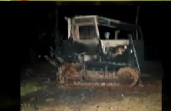 Incendian maquinaria en estancia del norte del país  - C9N