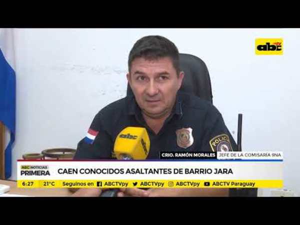 Caen conocidos asaltantes de Barrio Jara - Tv - ABC Color