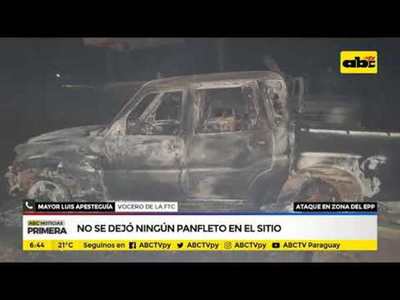 Atacan estancia en zona del EPP - Tv - ABC Color
