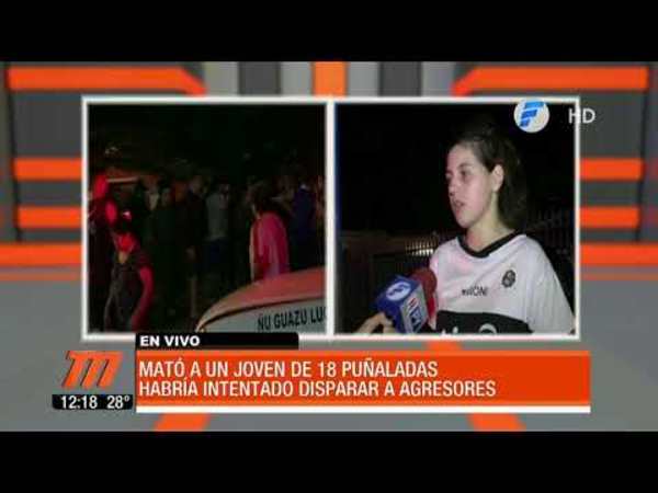 Mató a un joven de 18 puñaladas