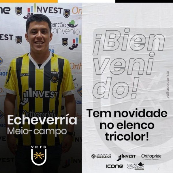 Echeverría ficha por Volta Redonda | Paraguay en Noticias