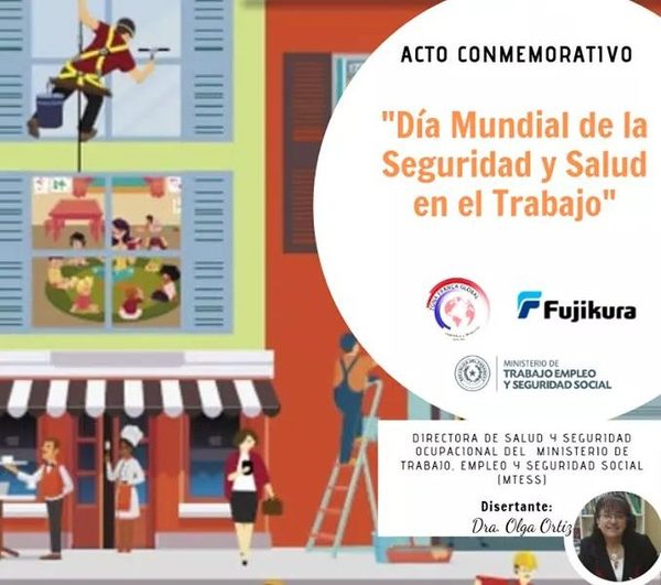 Conmemorarán “Día Mundial de la Seguridad y Salud en el Trabajo”