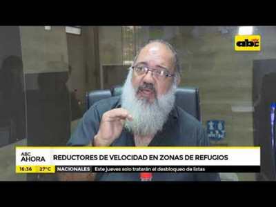 Reductores de velocidad en zona de refugios - Tv - ABC Color