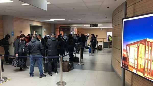 Olimpia estuvo varado en el aeropuerto