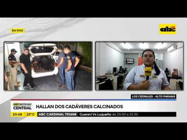 Hallan dos cuerpos calcinados en Alto Paraná - Tv - ABC Color