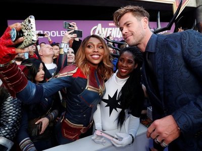 Alfombra roja de la premiere mundial de Avengers: Endgame