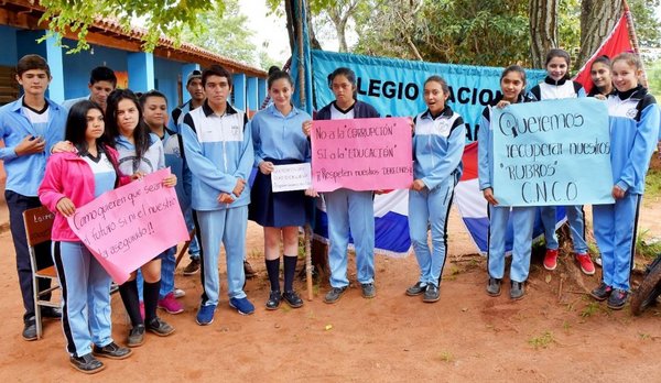 Estudiantes exigen recuperar rubros - Edicion Impresa - ABC Color