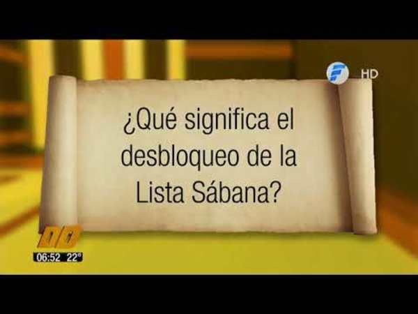 Desbloqueo de Listas Sábanas