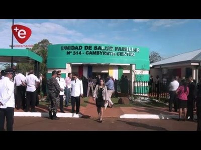 INAUGURAN MODERNO EDIFICIO PARA UNIDAD DE SALUD FAMILIAR EN CAMBYRETÁ