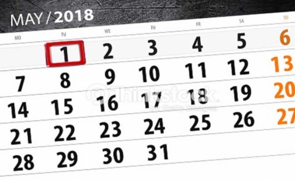 Mayo no tendrá fines de semana largos