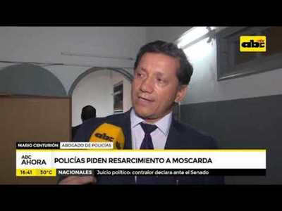 Policías heridos piden resarcimiento a Moscarda - Tv - ABC Color
