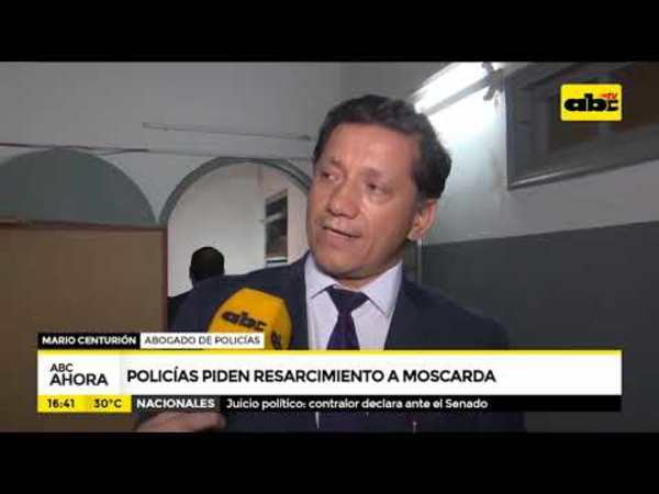 Policías heridos piden resarcimiento a Moscarda - Tv - ABC Color