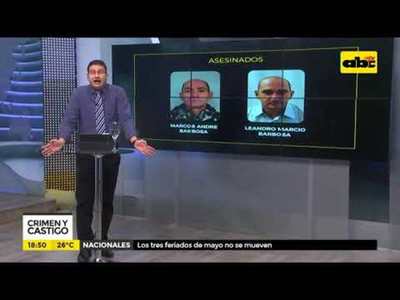 Vinculan a asesinados con narcotráfico - Tv - ABC Color