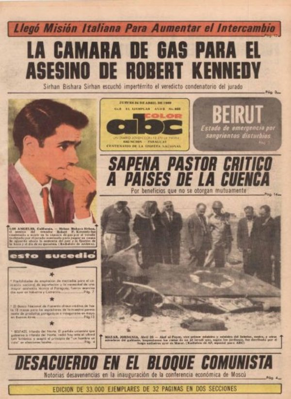 24 de abril de 1969 - Un Dia Como Hoy - ABC Color