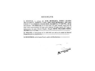 Fiscal Cazenave fue denunciado por liberar carga ilegal de cigarrillos