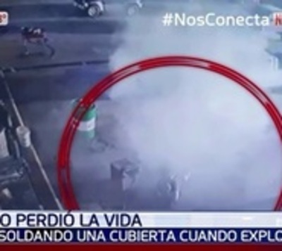 Gomero muere al explotarle una rueda en el rostro  - Paraguay.com