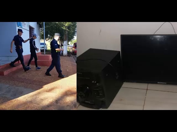 Recuperan objetos y aprehenden a supuesto autor de un hecho de hurto.