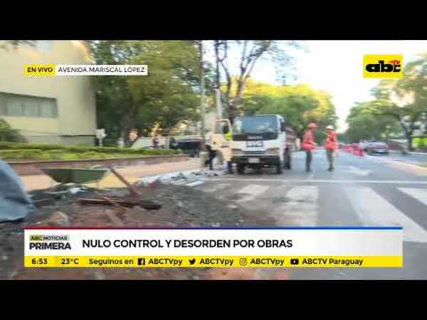 Nulo control y desorden por obras - Tv - ABC Color