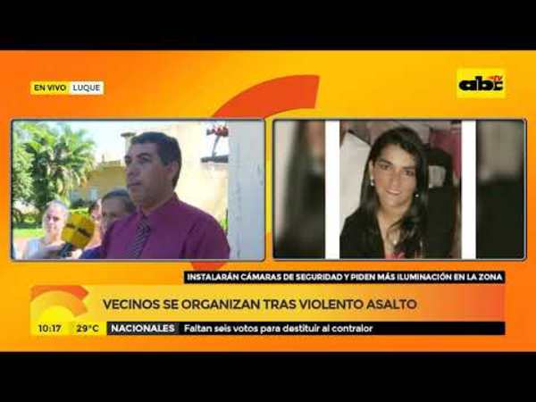 Instalaran cámaras tras fuerte asalto en Luque - Tv - ABC Color