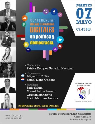 TSJE organiza debate sobre nuevas tendencias digitales en política