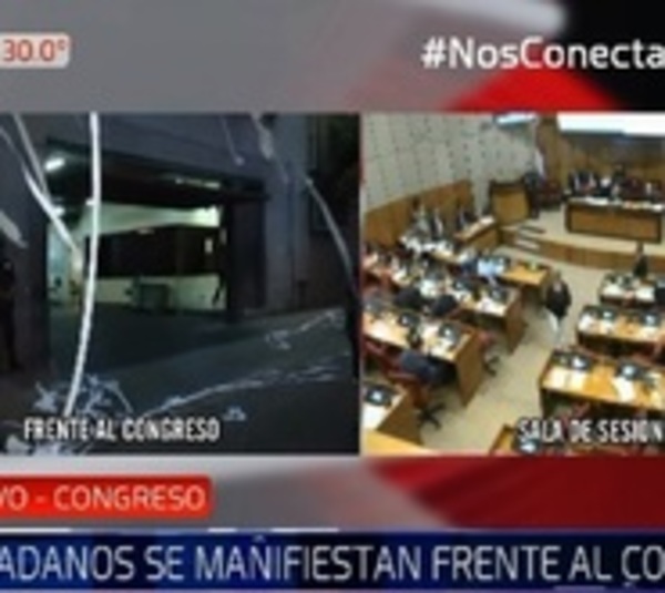 Ciudadanos se manifiestan a favor de destitución del contralor - Paraguay.com