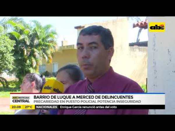 Barrio de Luque a merced de delincuentes - Tv - ABC Color