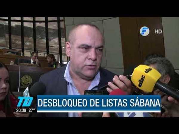 Senado trata mañana el desbloqueo de listas sábana