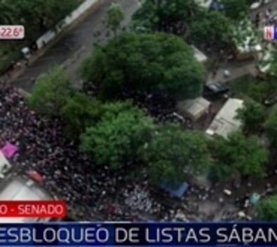 Detuvieron a personas que tenían cuchillos en medio de manifestantes - Paraguay.com