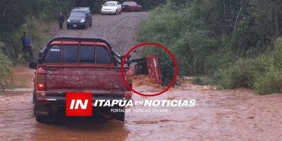 TRP: DOS PERSONAS DESAPARECEN TRAS SER ARRASTRADAS POR DESBORDE DE ARROYO.