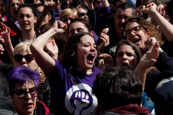 El “no es no” impulsa al movimiento feminista en España - Internacionales - ABC Color