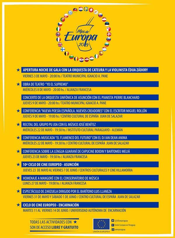 Atractivos culturales para celebrar el Mes de Europa | .::Agencia IP::.