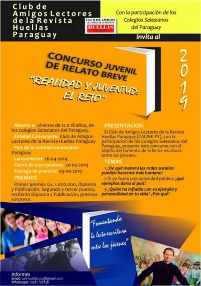 Colegios salesianos organizan concurso juvenil de relato - Espectaculos - ABC Color