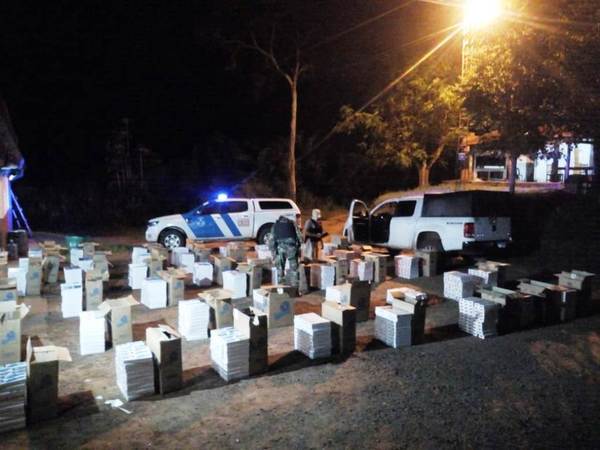 ARGENTINA: CAE MILLONARIO CARGAMENTO DE CIGARRILLOS PARAGUAYOS FRENTE A BELLA VISTA