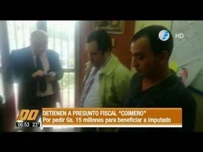 Detienen a Fiscal “coimero“