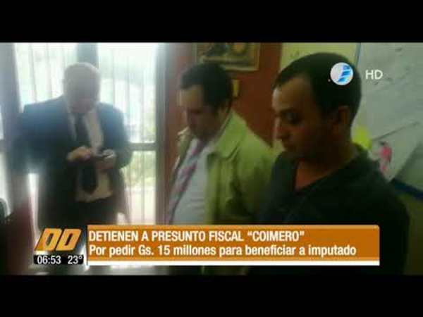 Detienen a Fiscal “coimero“