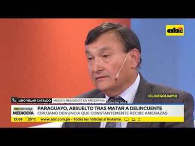 Paraguayo, absuelto tras matar a delincuente - Tv - ABC Color