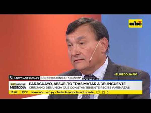Paraguayo, absuelto tras matar a delincuente - Tv - ABC Color