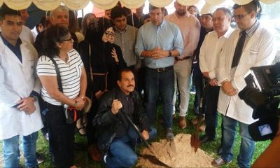 Realizan palada inicial del pabellón oncológico “Bilal Esgaib”