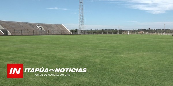 CONSTRUCCIÓN DE ESTADIO DE LA LIGA ENCARNACENA EN ETAPA FINAL.