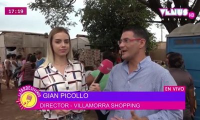 Entrega de víveres y abrigos del Shopping Villamorra tras el evento “Todos a Bordo”