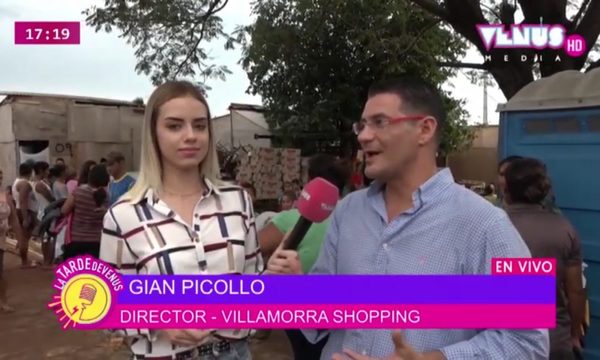 Entrega de víveres y abrigos del Shopping Villamorra tras el evento “Todos a Bordo”