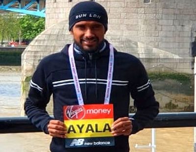 Ayala corre la Maratón de Londres
