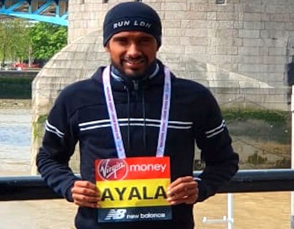 Ayala corre la Maratón de Londres