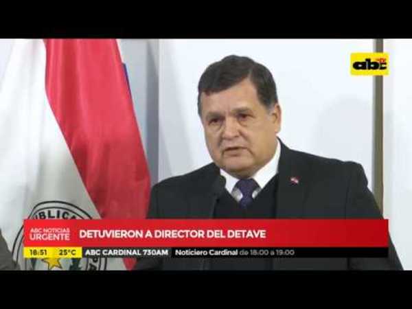Detuvieron al director del Detave - Tv - ABC Color
