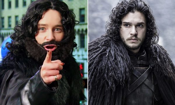 Emilia Clarke salió a las calles disfrazada de Jon Snow, ¡ y nadie se dio cuenta!