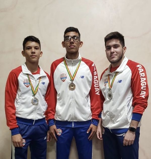 Las medallas paraguayas del Sudamericano de karate